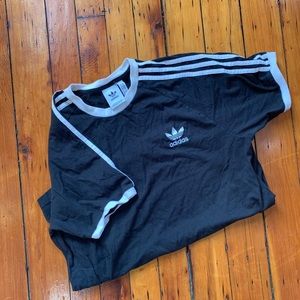 adidas three stripe tee